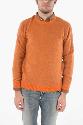 Jacquard Crew neck sweater with Geometric Pattern size L - Altea - Modalova