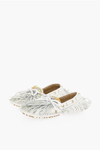 Leather PULI Loafers With Rhinestones And Fringes size 37 - 13 09 SR - Modalova