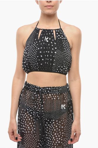 Patterned Halterneck Crop Top Größe Xs - Karl Lagerfeld - Modalova