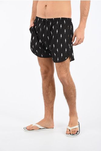 Printed Slim Fit Swimsuit size L - Neil Barrett - Modalova