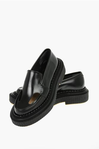 Rubber Sole Leather Loafers With Cuouts size 40 - Adieu - Modalova