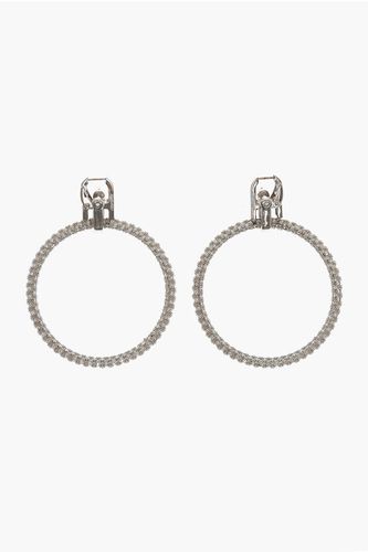 Rhinestone Hoop Earrings with Carabiner size Unica - Ambush - Modalova