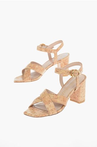 Squared Heel Cork Sandals 8cm size 38 - Stuart Weitzman - Modalova