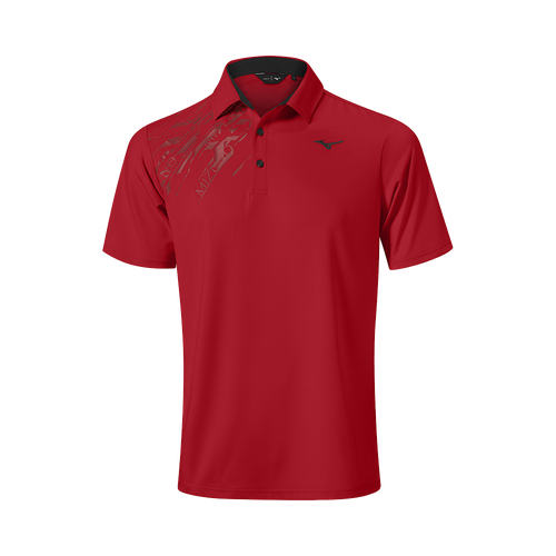 Elite Print Polo Hombre Talla S - Mizuno - Modalova