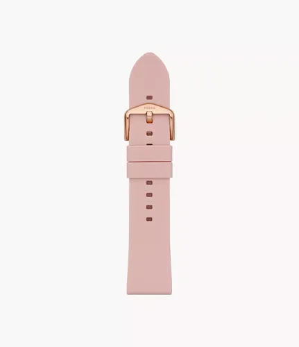 Silikonband für Damenuhr - 22 mm - Rosé - Fossil - Modalova