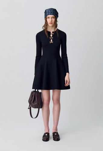 Robe courte maille nauds - Claudie Pierlot - Modalova