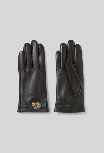 Gants cuir caur doré - Claudie Pierlot - Modalova
