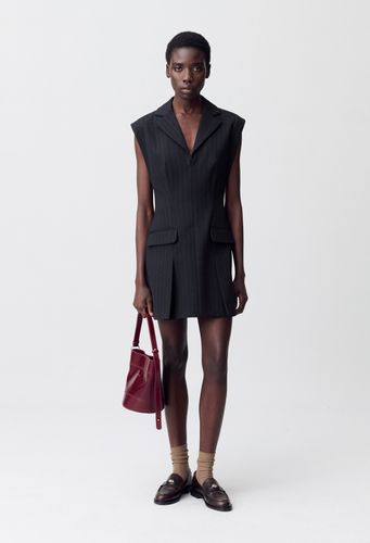 Robe courte cintrée plis - Claudie Pierlot - Modalova