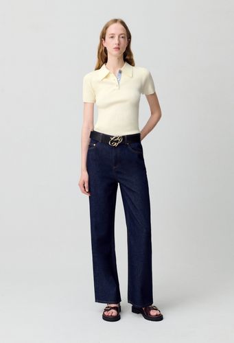 Top polo maille fine - Claudie Pierlot - Modalova