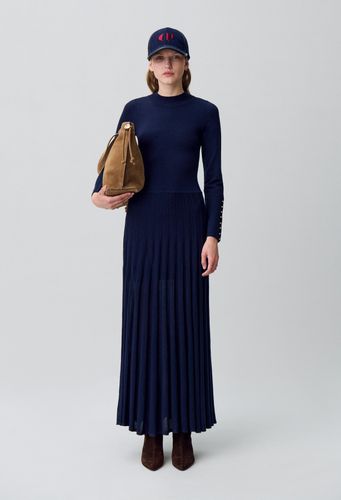 Robe longue maille col - Claudie Pierlot - Modalova
