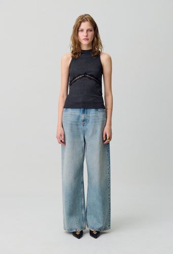 T-shirt sans manches dentelle - Claudie Pierlot - Modalova