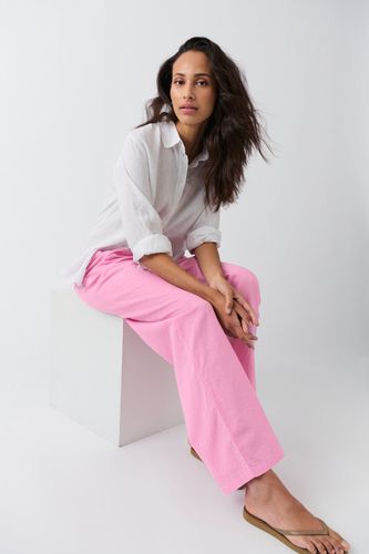 Linen blend trousers - Gina Tricot - Modalova