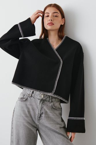 Blanket stitch jacket - Gina Tricot - Modalova