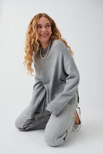 Knitted crew neck sweater - Gina Tricot - Modalova