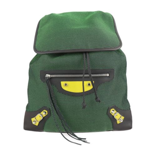 Nylon Canvas Leather Backpack (Pre-Owned) - Balenciaga - Modalova