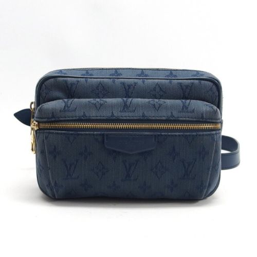 Monogram Denim Denim Leather Shoulder Bag (Pre-Owned) - Louis Vuitton - Modalova