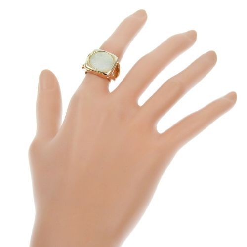 Gold Plating Shell Band Ring (Pre-Owned) - Hermes - Modalova