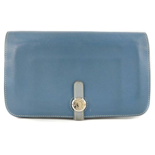 Dogon Leather Long Wallet (Bi-Fold) (Pre-Owned) - Hermes - Modalova