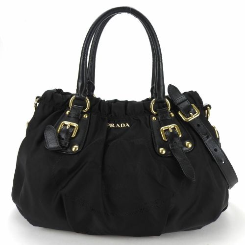 Nylon Leather Handbag (Pre-Owned) - Prada - Modalova
