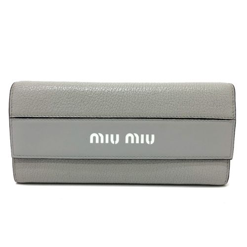 Leather Long Wallet (Bi-Fold) (Pre-Owned) - Miu Miu - Modalova