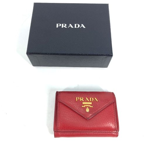 Leather Wallet (Tri-Fold) (Pre-Owned) - Prada - Modalova