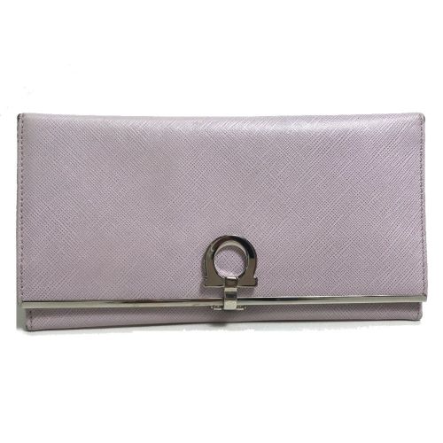 Leather Long Wallet (Bi-Fold) (Pre-Owned) - Salvatore Ferragamo - Modalova