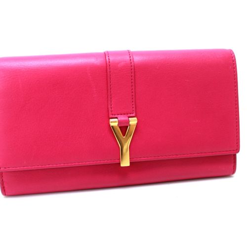 Leather Long Wallet (Bi-Fold) (Pre-Owned) - Saint Laurent - Modalova