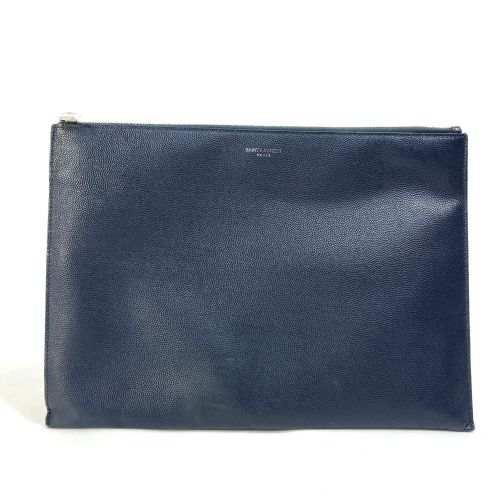 Leather Clutch Bag (Pre-Owned) - Saint Laurent - Modalova