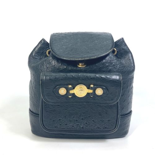 Leather Backpack (Pre-Owned) - Versace - Modalova