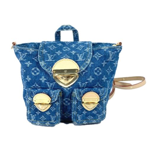 Monogram Denim Backpack (Pre-Owned) - Louis Vuitton - Modalova