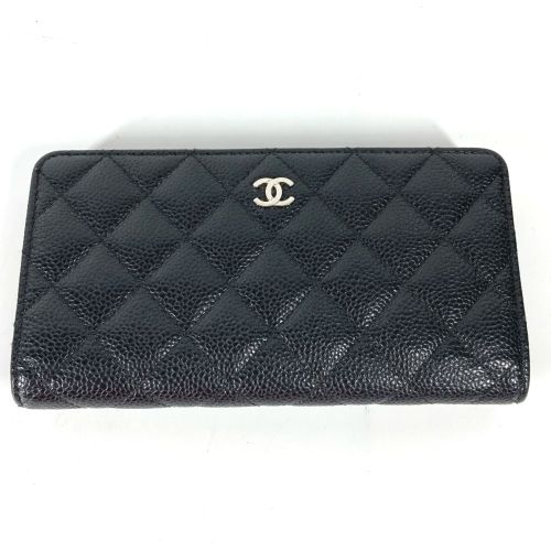 Leather Long Wallet (Bi-Fold) (Pre-Owned) - Chanel - Modalova