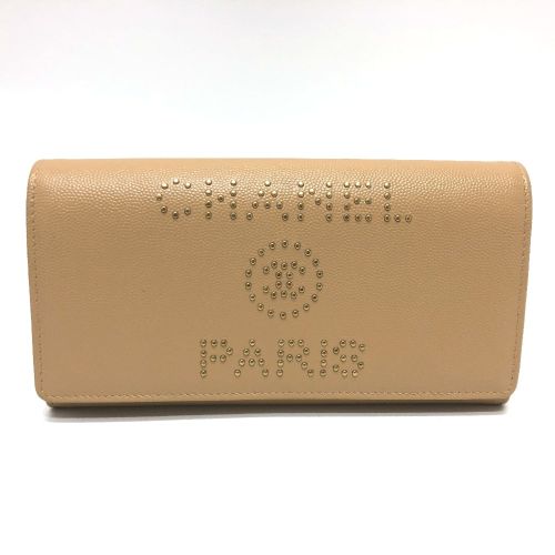 Leather Long Wallet (Bi-Fold) (Pre-Owned) - Chanel - Modalova