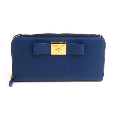 Leather Long Wallet (Bi-Fold) (Pre-Owned) - Prada - Modalova