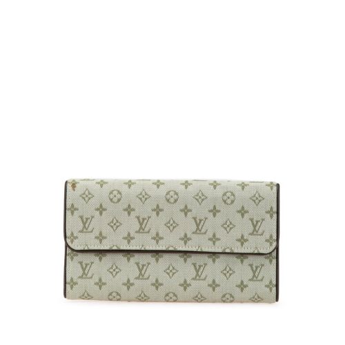 Canvas Leather Long Wallet (Bi-Fold) (Pre-Owned) - Louis Vuitton - Modalova