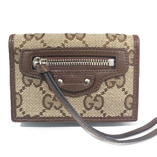 Canvas Leather Wallet (Tri-Fold) (Pre-Owned) - Gucci - Modalova