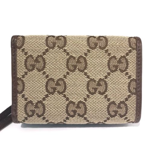Canvas Leather Wallet (Tri-Fold) (Pre-Owned) - Gucci - Modalova