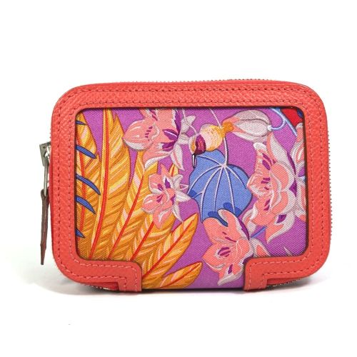 Soie Cool Epsom Leather Silk Wallet (Bi-Fold) (Pre-Owned) - Hermes - Modalova