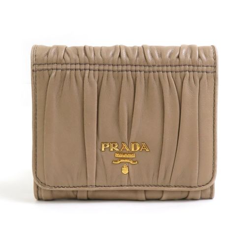 Leather Wallet (Tri-Fold) (Pre-Owned) - Prada - Modalova