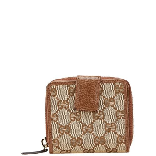 Canvas Leather Wallet (Bi-Fold) (Pre-Owned) - Gucci - Modalova