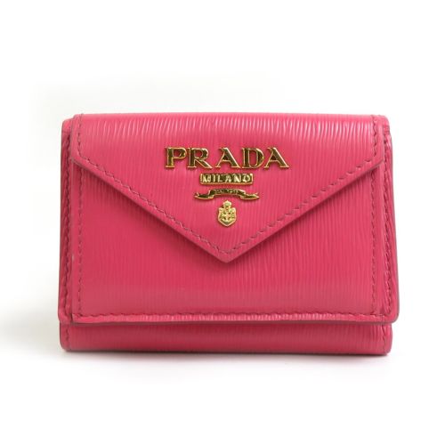 Leather Wallet (Tri-Fold) (Pre-Owned) - Prada - Modalova