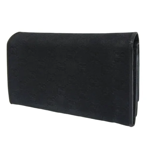 Gg Canvas Long Wallet (Bi-Fold) (Pre-Owned) - Gucci - Modalova