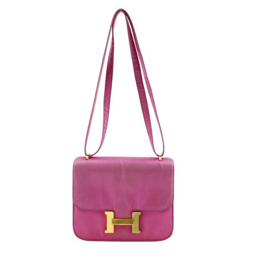Constance Silk Shoulder Bag (Pre-Owned) - Hermes - Modalova