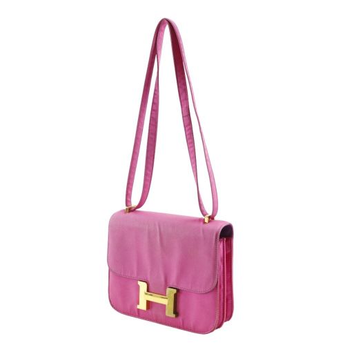 Constance Silk Shoulder Bag (Pre-Owned) - Hermes - Modalova