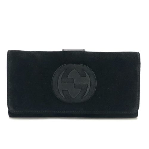 Suede Leather Long Wallet (Bi-Fold) (Pre-Owned) - Gucci - Modalova
