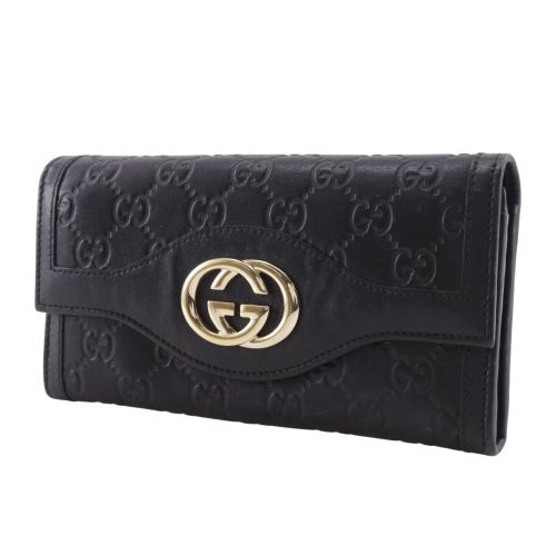 Leather Long Wallet (Bi-Fold) (Pre-Owned) - Gucci - Modalova
