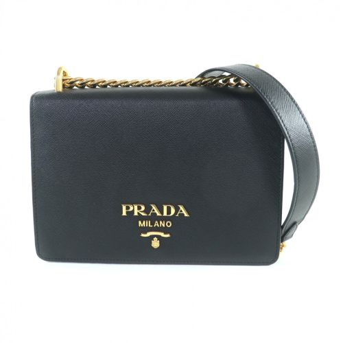 Saffiano Triangle Leather Shoulder Bag (Pre-Owned) - Prada - Modalova