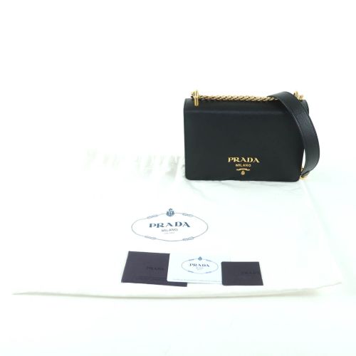 Saffiano Triangle Leather Shoulder Bag (Pre-Owned) - Prada - Modalova