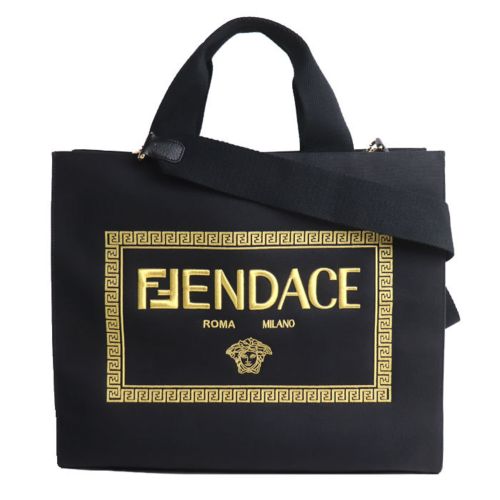 Canvas Shoulder Bag (Pre-Owned) - Versace - Modalova