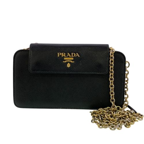 Leather Chain/Shoulder Wallet (Pre-Owned) - Prada - Modalova
