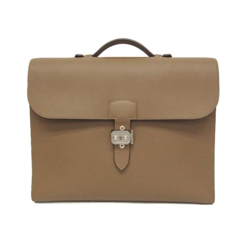 Sac A Depeche Taurillon Clemence Leather Briefcase Document Case (Pre-Owned) - Hermes - Modalova